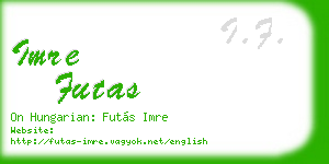 imre futas business card