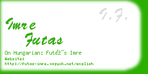 imre futas business card